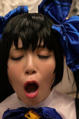 japanese generalized Mari Hirose gets cum in frowardness wits twosome guys